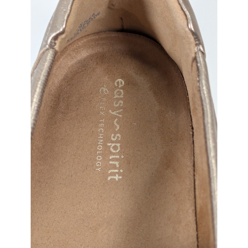 Easy Spirit Womens Size 11W Karin eFlex Slip On Loafers Bronze Leather NIB - Picture 9 of 15